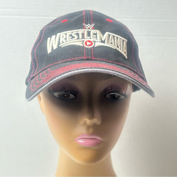 WWE Other - Wrestlemania Embroidered Logo Hat March 2015 Wrestling WWE